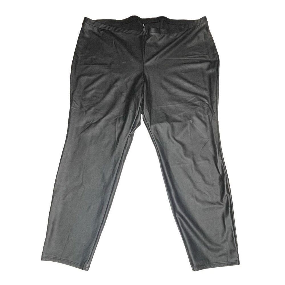 Torrid Black Faux Leather Leggings - 4 N0364